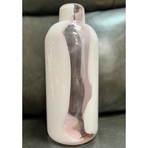 Pale pink Vase - Heavy Contemporary Swirling Glass